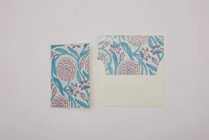Hand Block Printed Greeting Cards