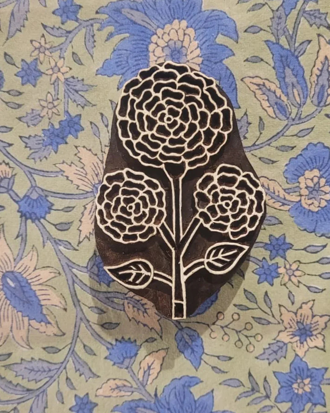 Hand Carved Wooden Block