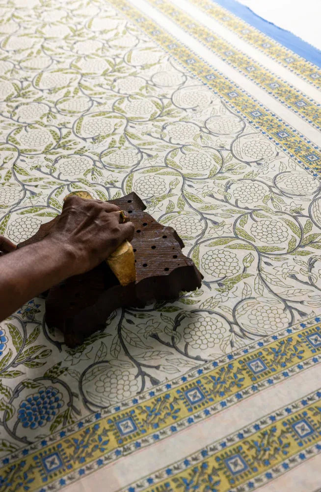 Printed Tablecloth - Wolds Steel