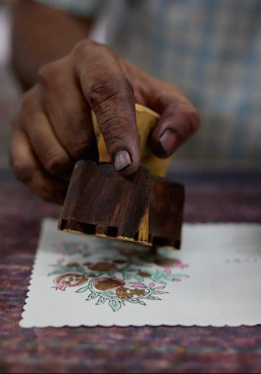 Hand Block Printed Greeting Cards