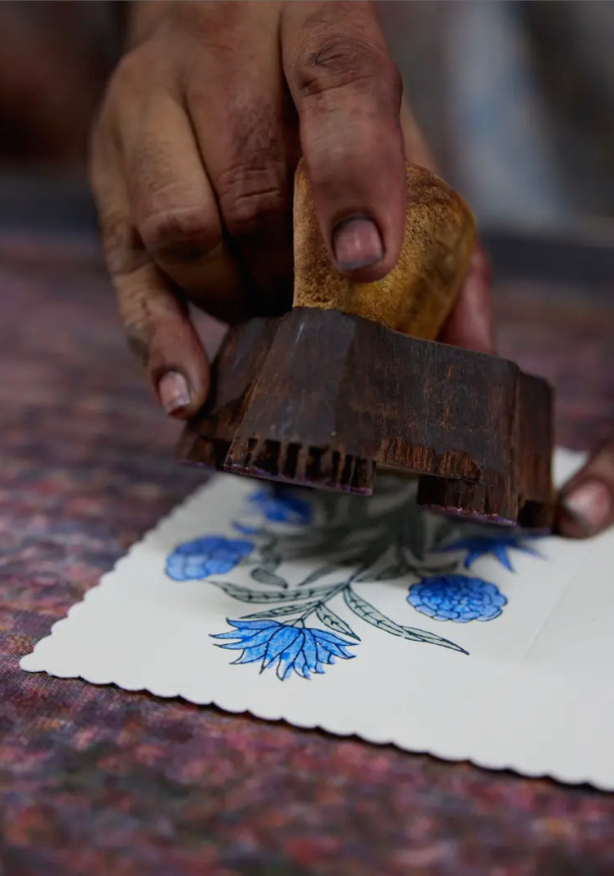 Hand Block Printed Greeting Cards