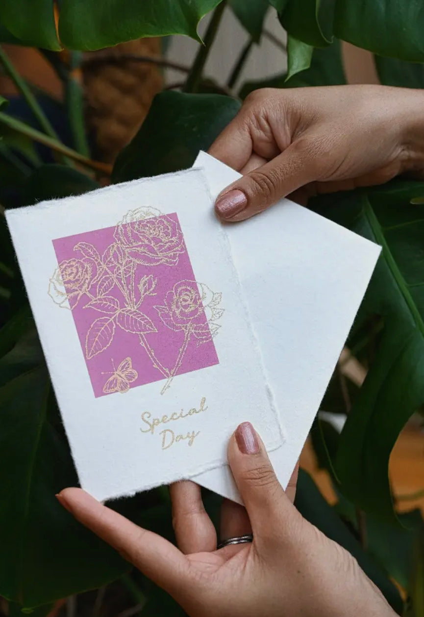 Hand Block Printed Greeting Cards