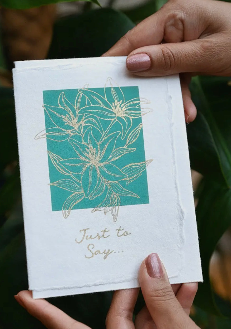 Hand Block Printed Greeting Cards
