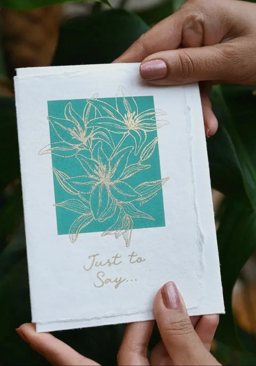 Hand Block Printed Greeting Cards