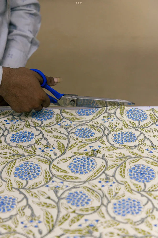 Printed Tablecloth - Wolds Steel