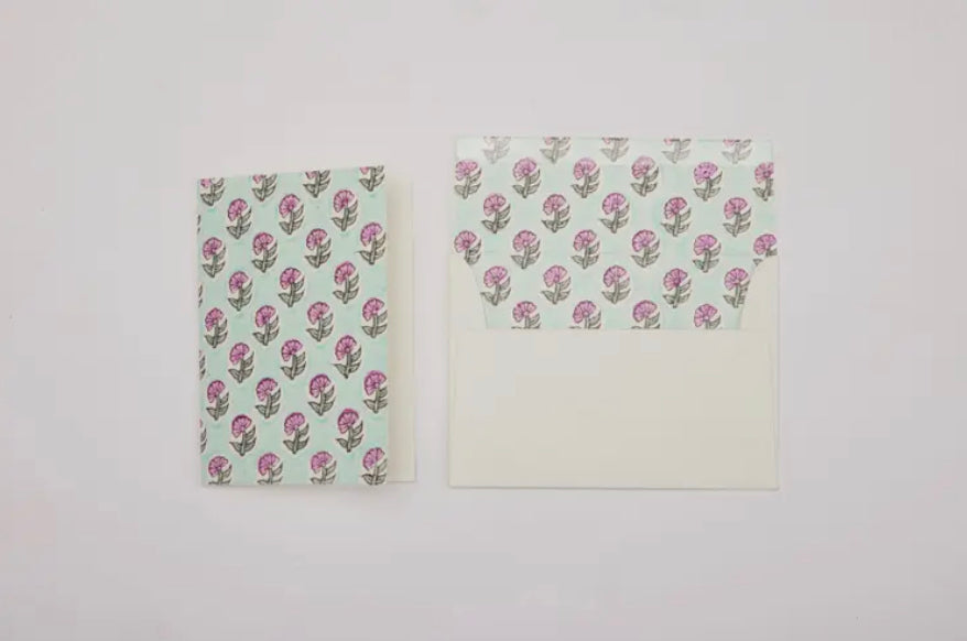 Hand Block Printed Greeting Cards