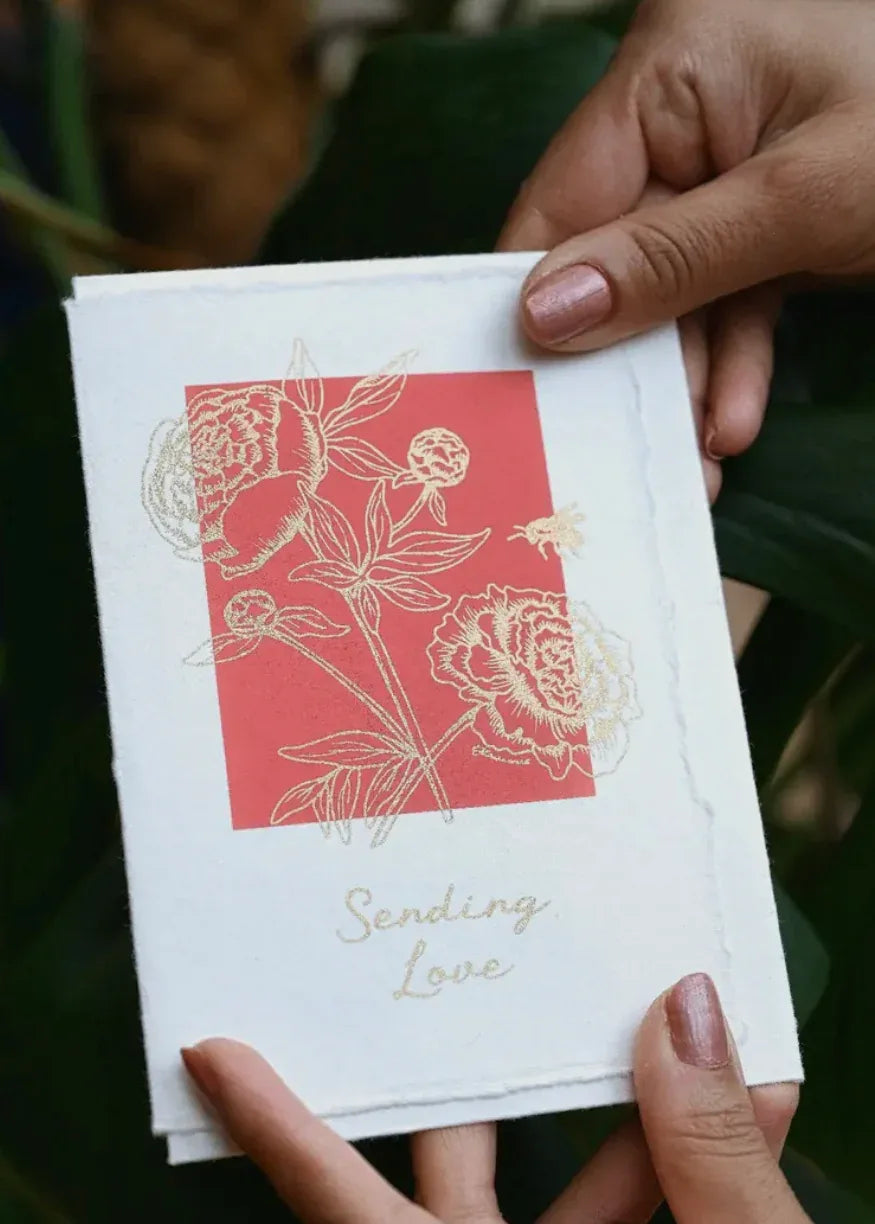 Hand Block Printed Greeting Cards