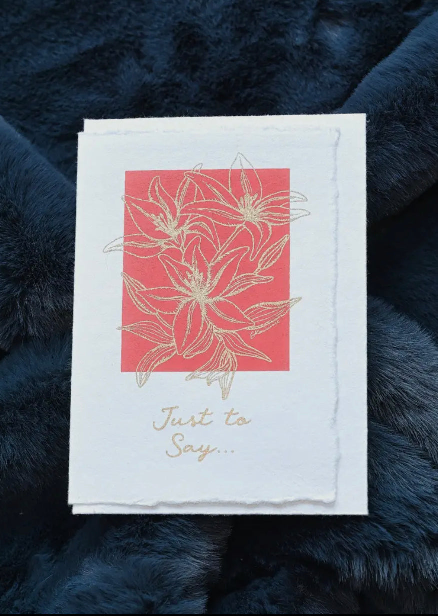 Hand Block Printed Greeting Cards