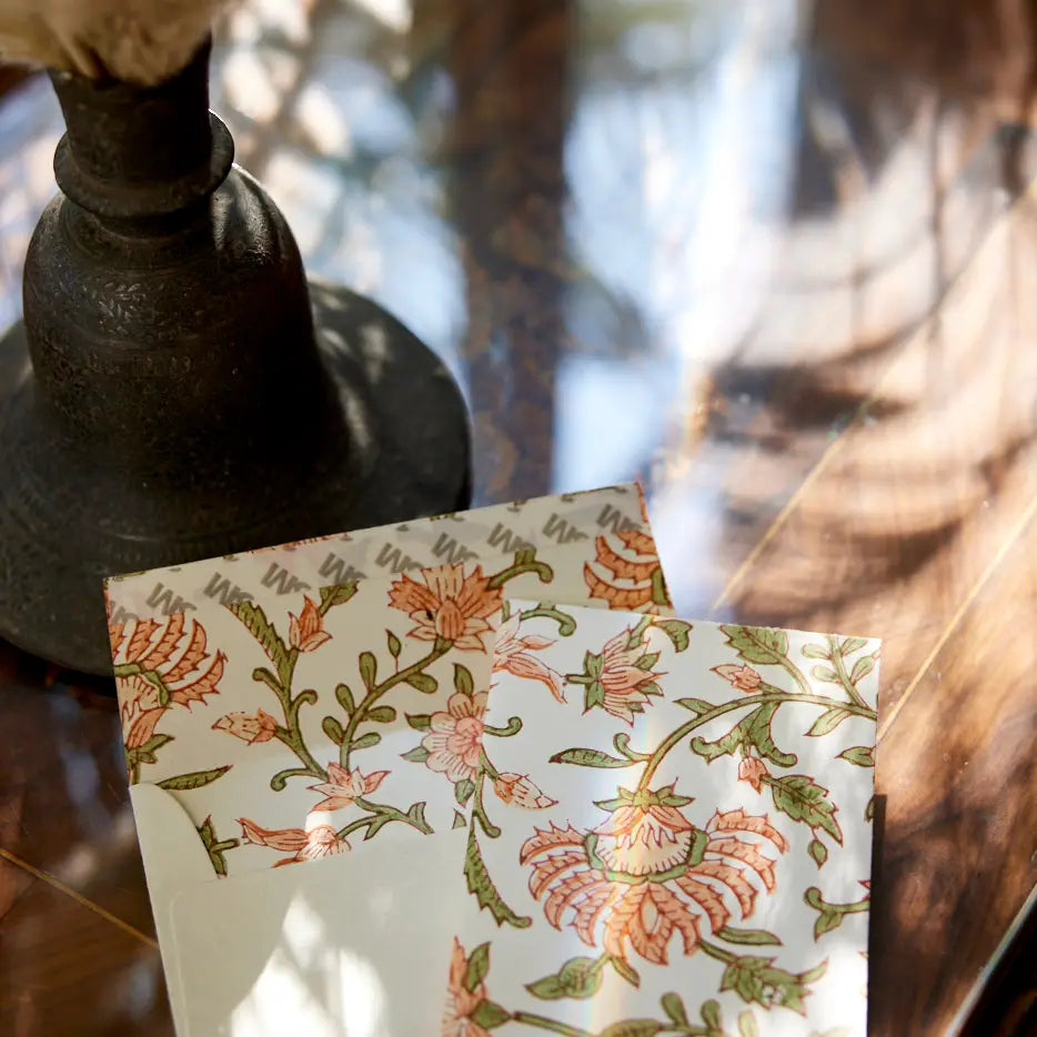 Hand Block Printed Greeting Cards