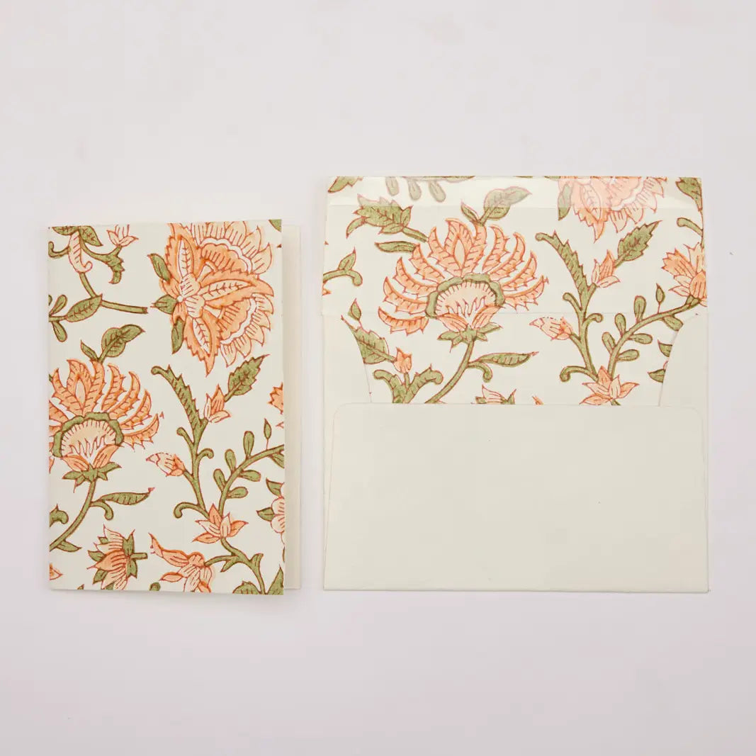 Hand Block Printed Greeting Cards