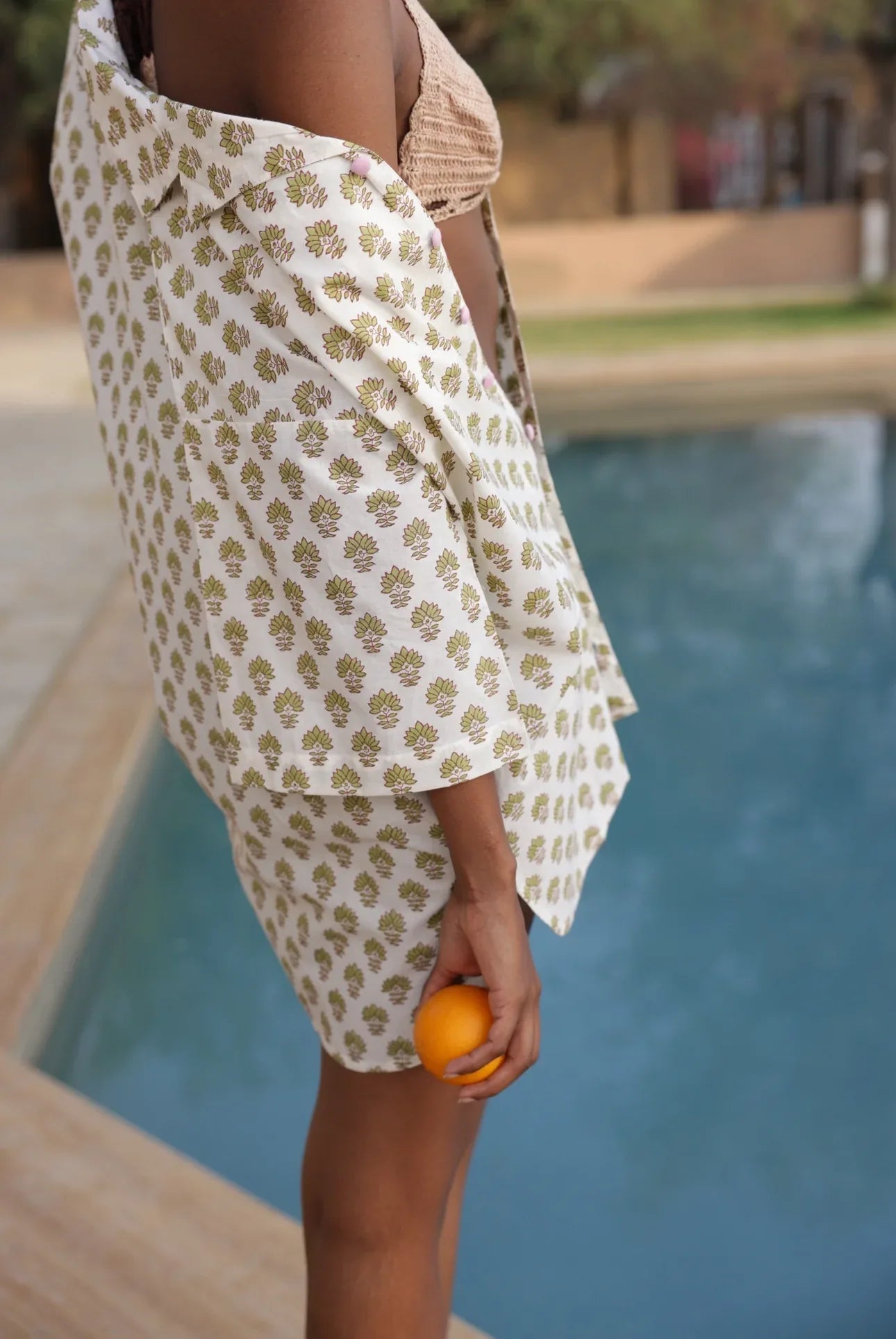 Cotton Nightshirt - Booti Olive