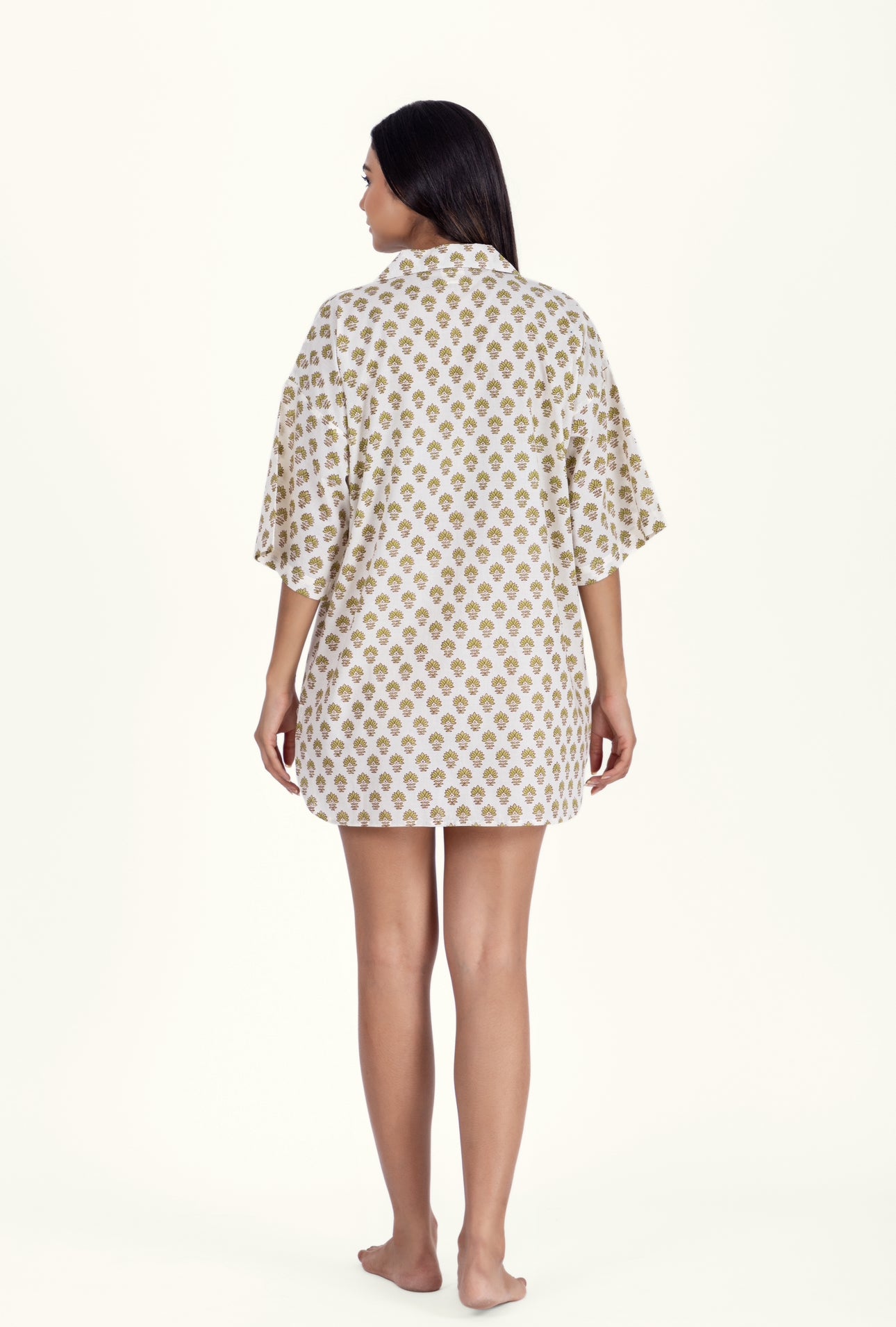 Cotton Nightshirt - Booti Olive