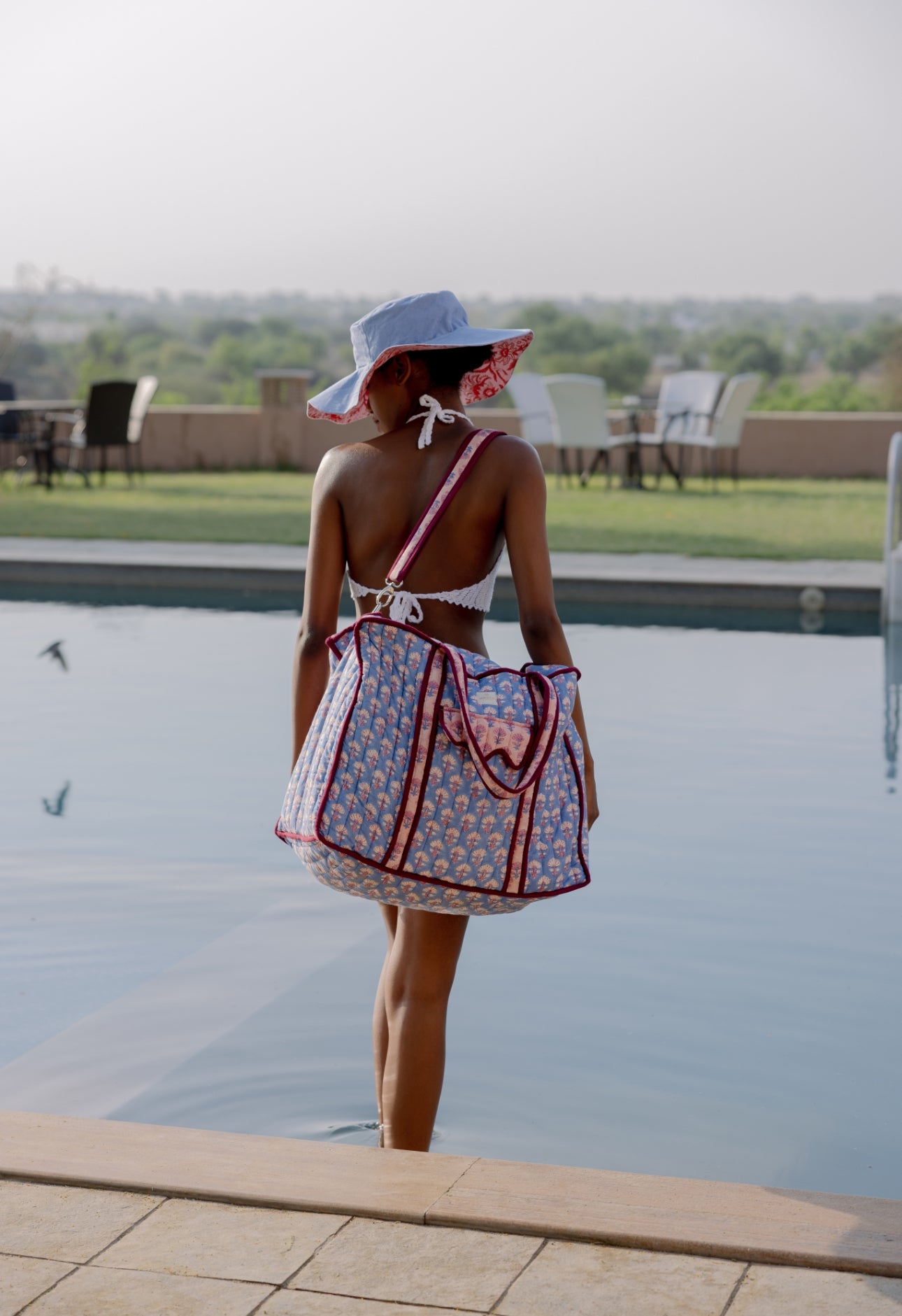 Quilted Weekend Travel Bag - Booti Sky Rose