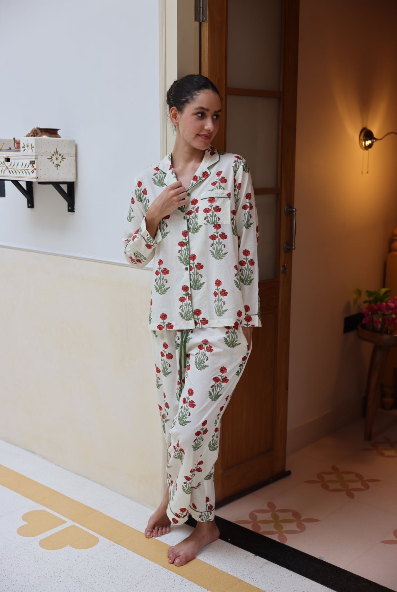 Cotton Pyjamas - Condicote Poppy