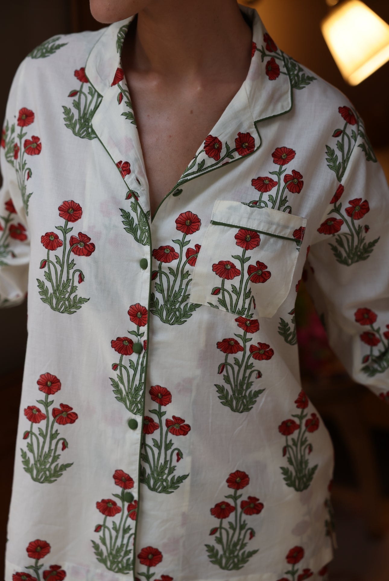 Cotton Pyjamas - Condicote Poppy