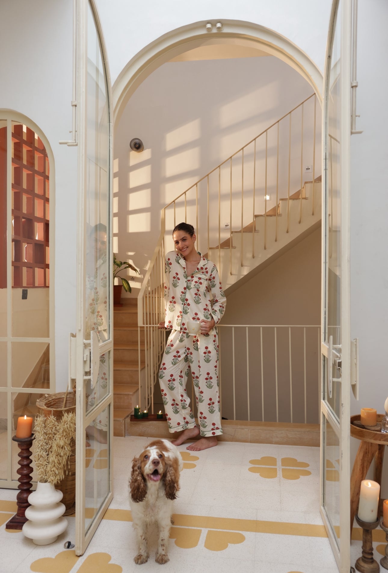 Cotton Pyjamas - Condicote Poppy