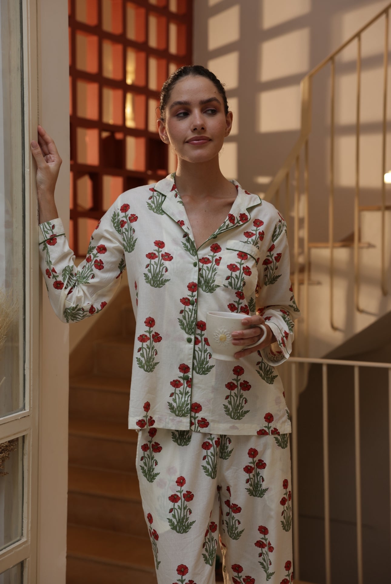 Cotton Pyjamas - Condicote Poppy