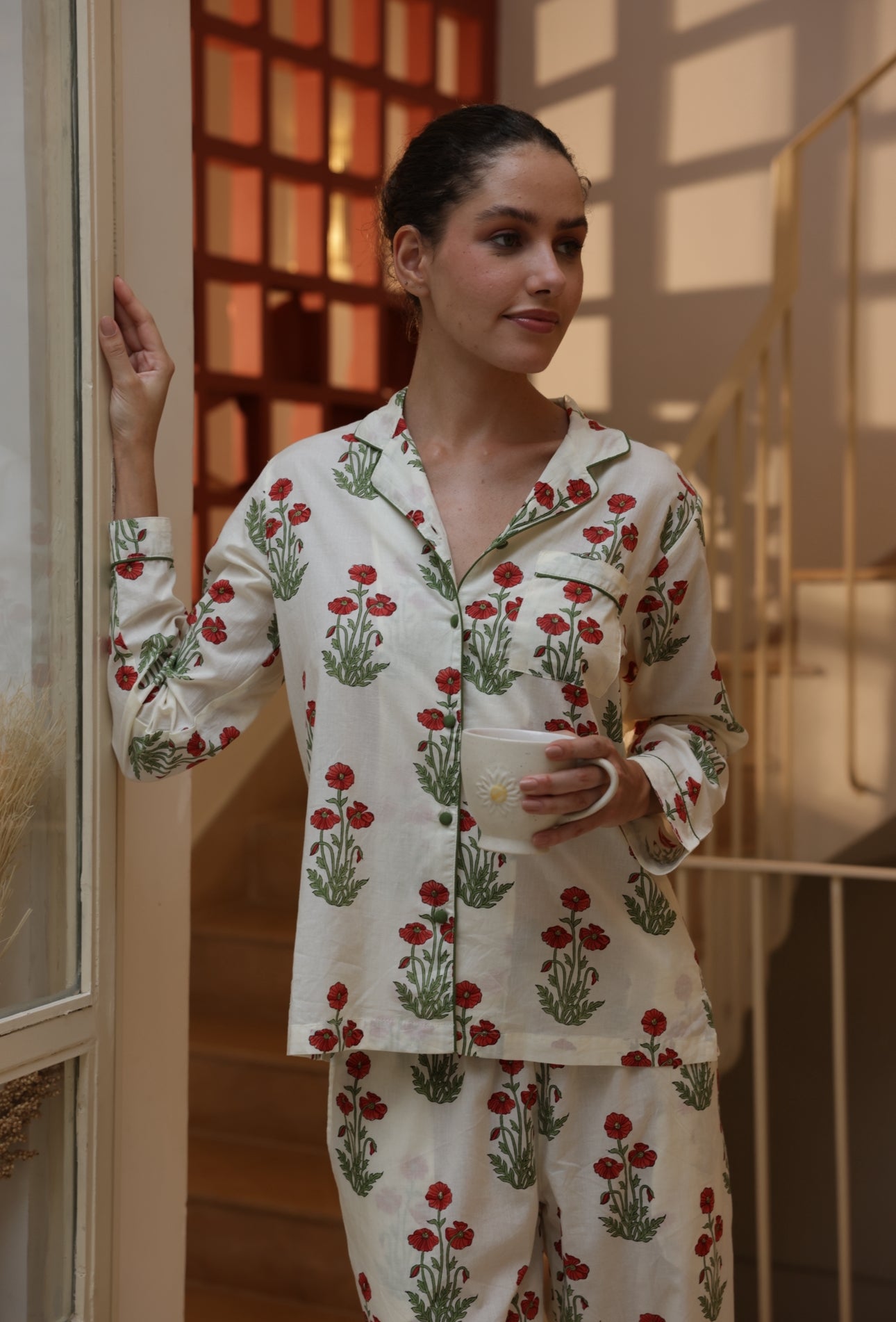 Cotton Pyjamas - Condicote Poppy