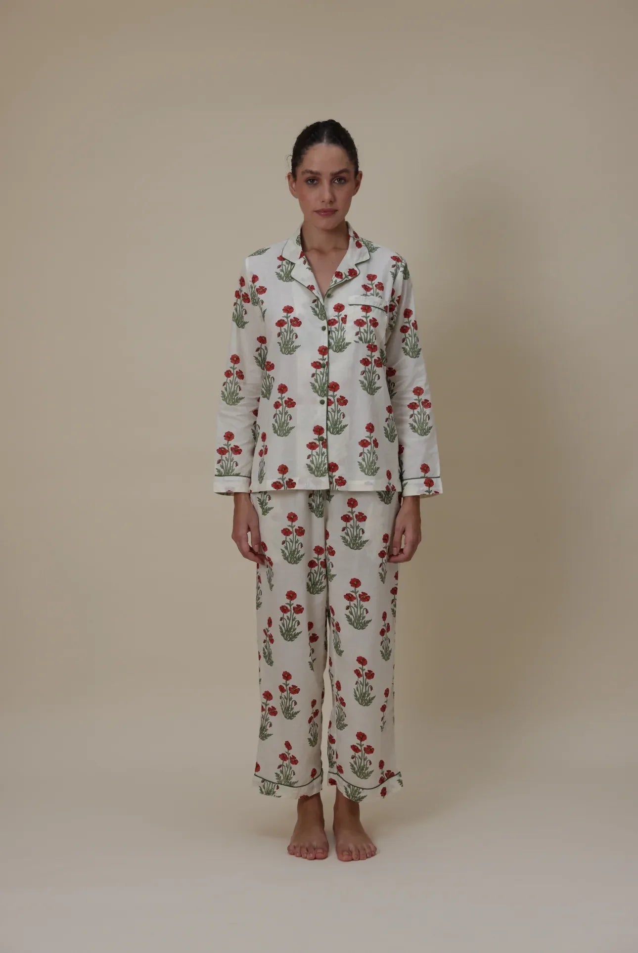 Cotton Pyjamas - Condicote Poppy