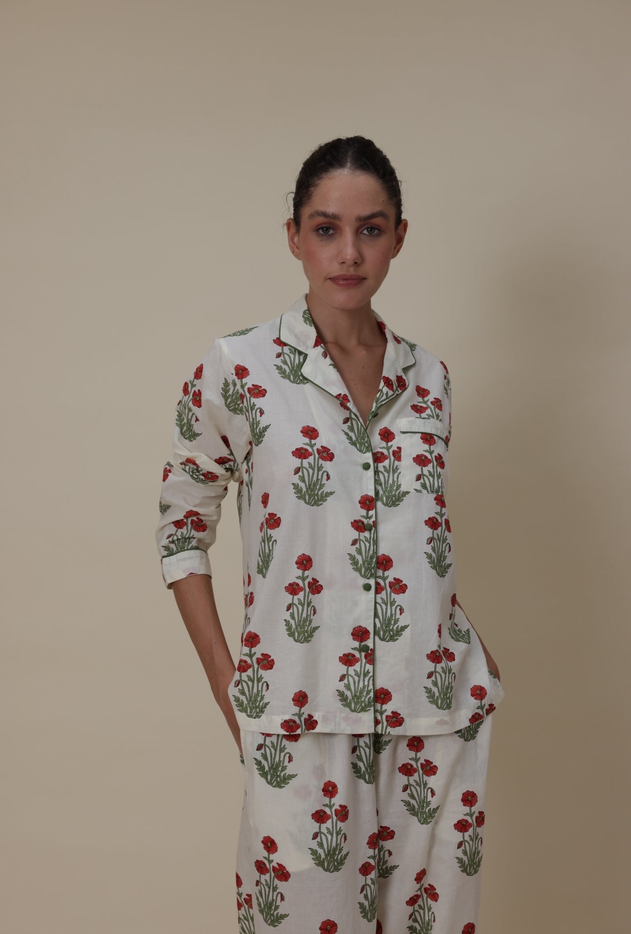 Cotton Pyjamas - Condicote Poppy