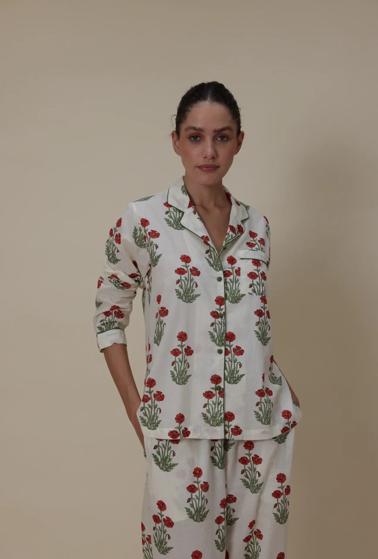 Cotton Pyjamas - Condicote Poppy