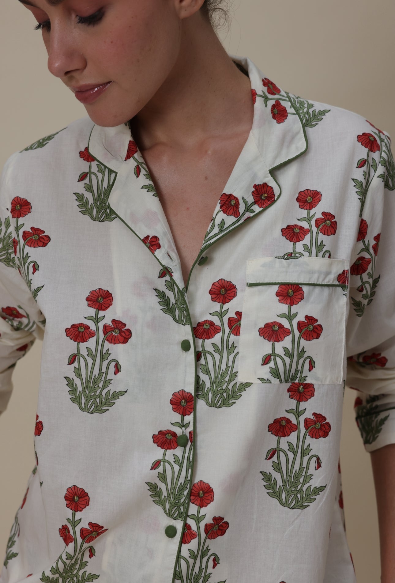 Cotton Pyjamas - Condicote Poppy