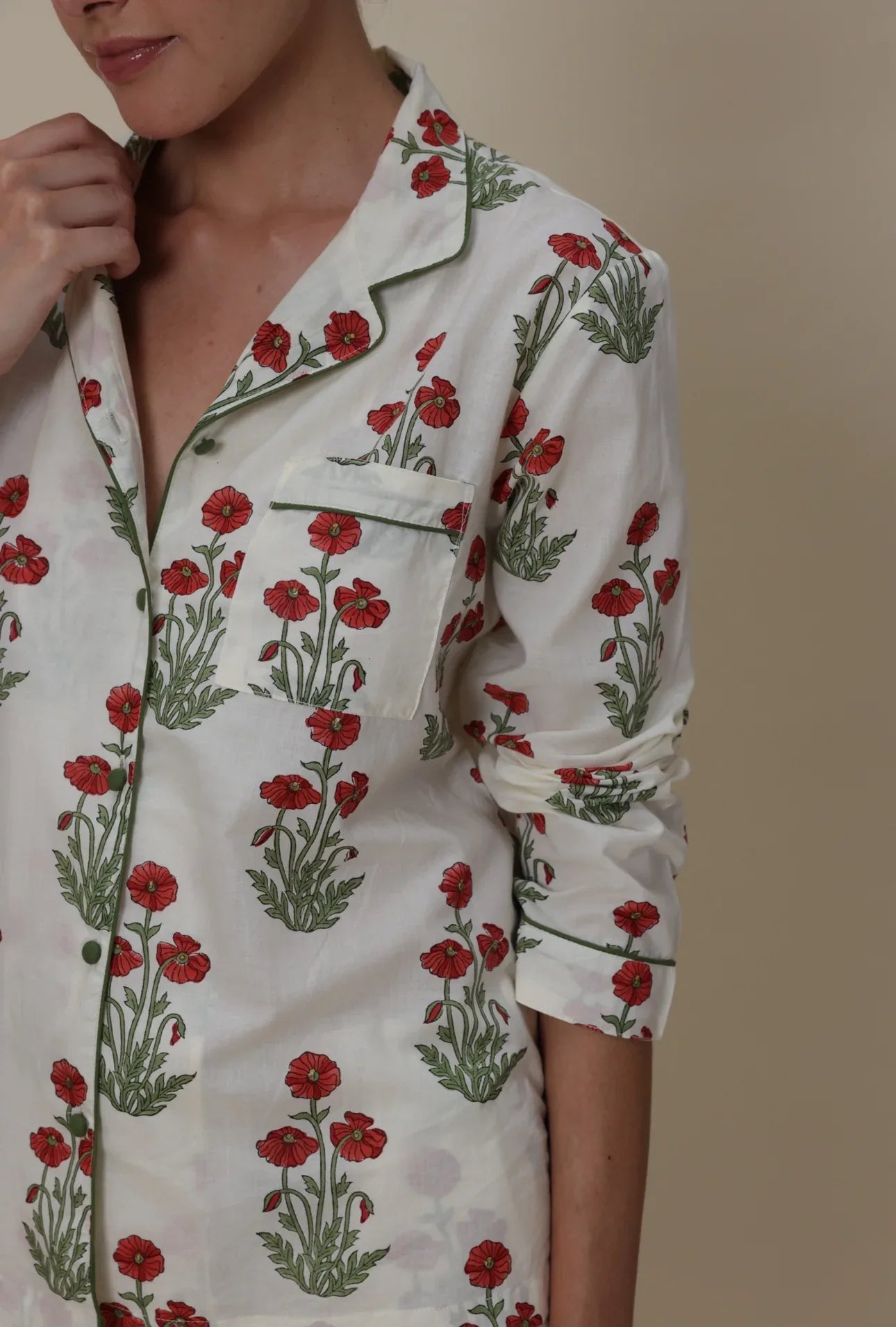 Cotton Pyjamas - Condicote Poppy