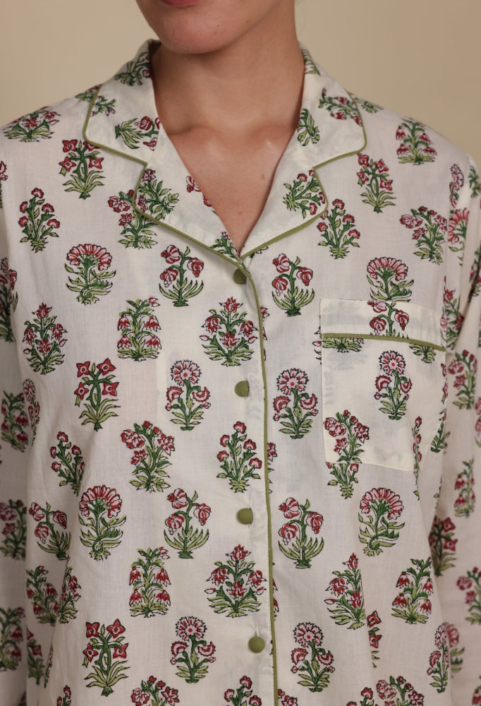 Cotton Pyjamas - Floral Whisper