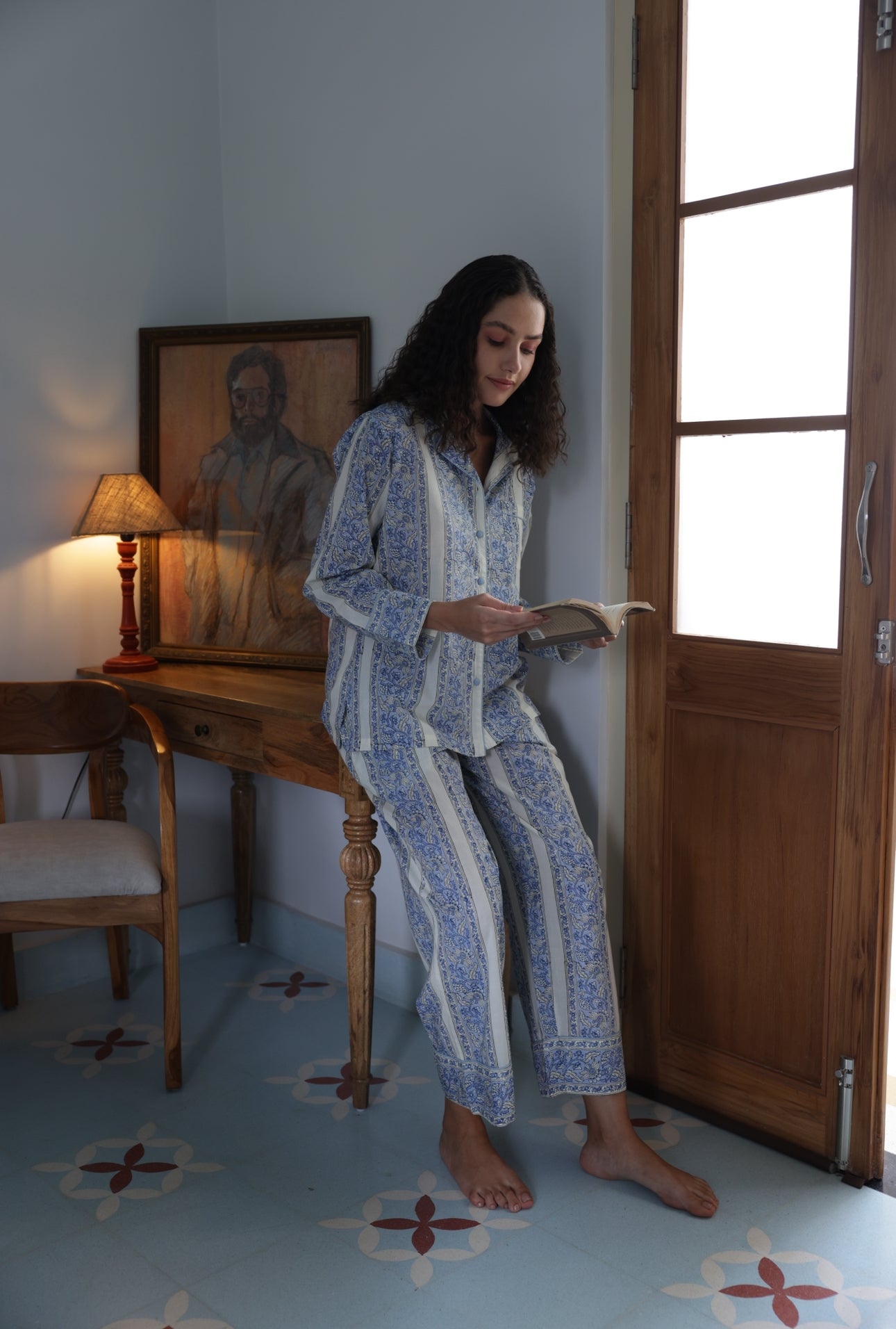 Cotton Pyjamas - Cornflower Meadow