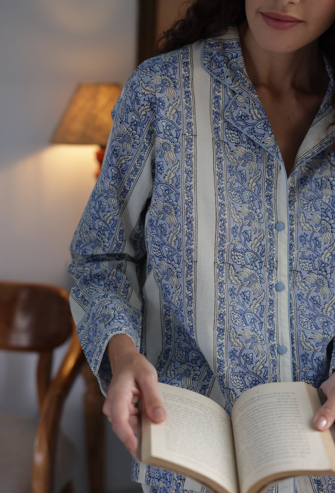 Cotton Pyjamas - Cornflower Meadow