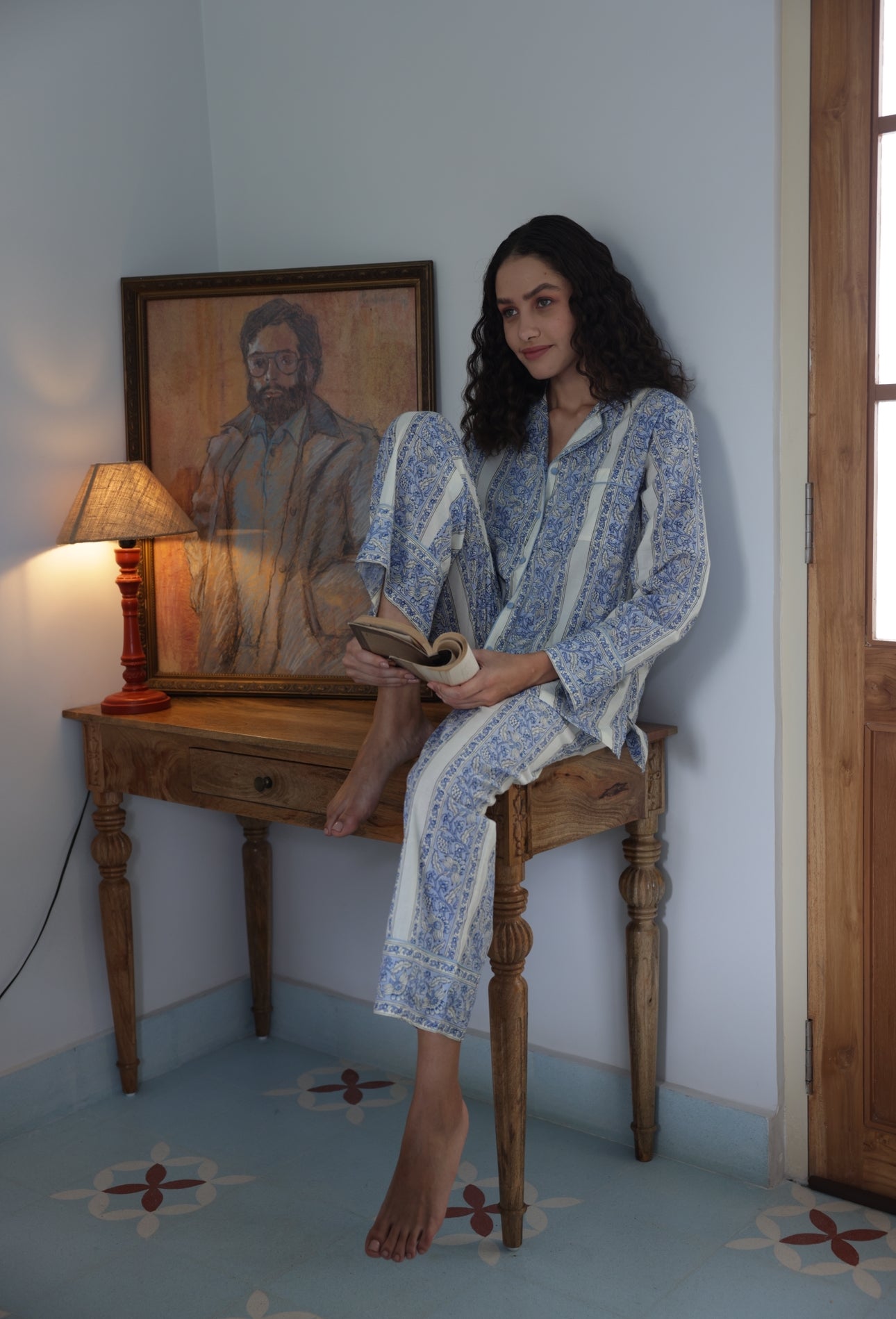 Cotton Pyjamas - Cornflower Meadow