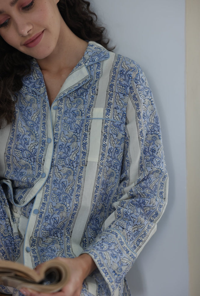 Cotton Pyjamas - Cornflower Meadow