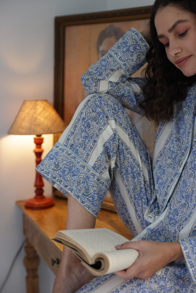 Cotton Pyjamas - Cornflower Meadow