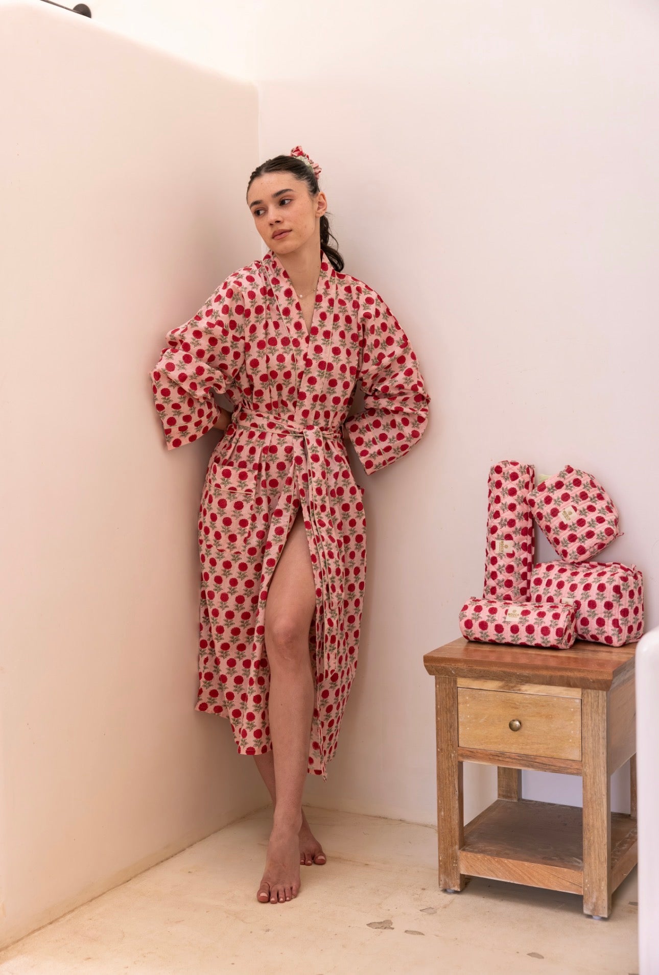 Cotton Dressing Gown / Robe - Rowena Rose