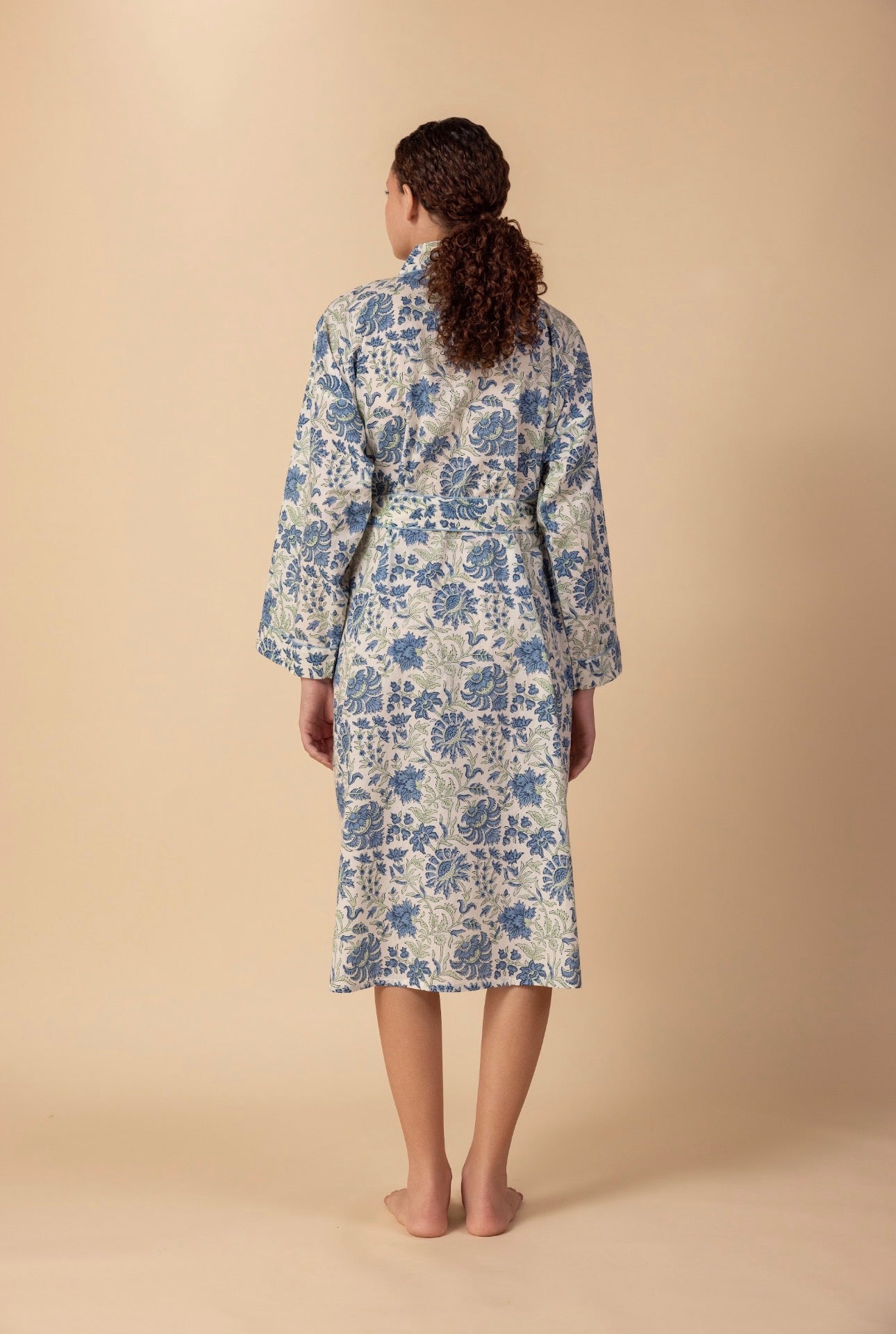 Cotton Dressing Gown / Robe - Willersey Breeze