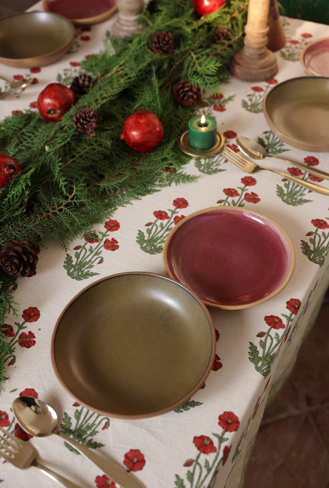 Printed Tablecloth - Condicote Poppy