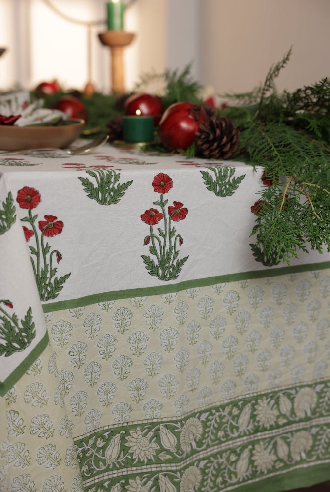 Printed Tablecloth - Condicote Poppy