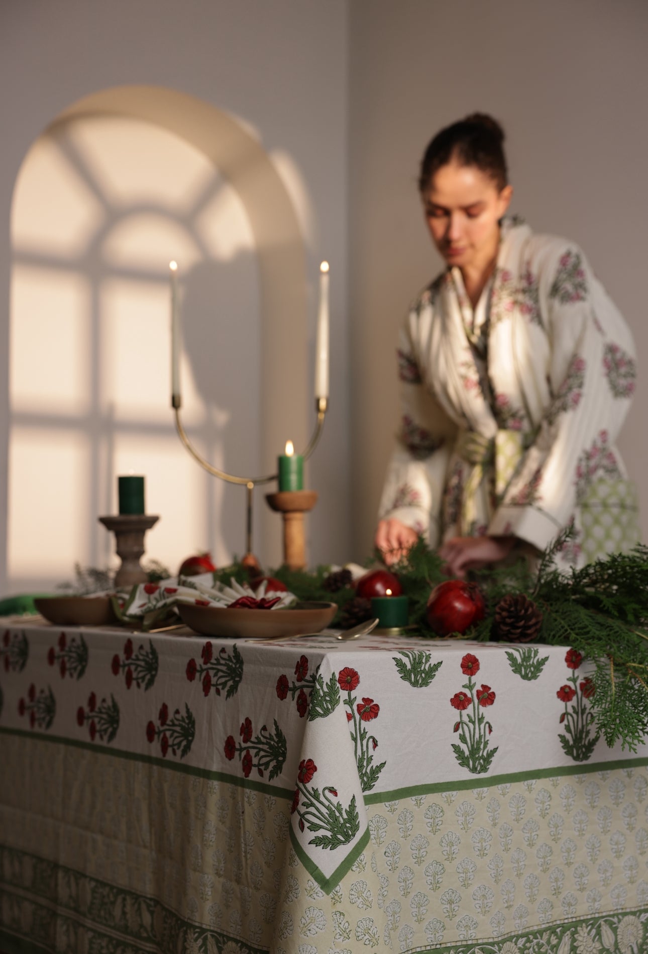 Printed Tablecloth - Condicote Poppy