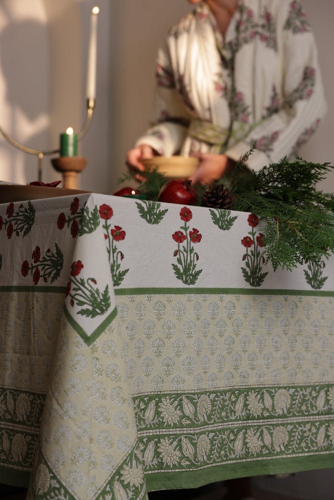 Printed Tablecloth - Condicote Poppy