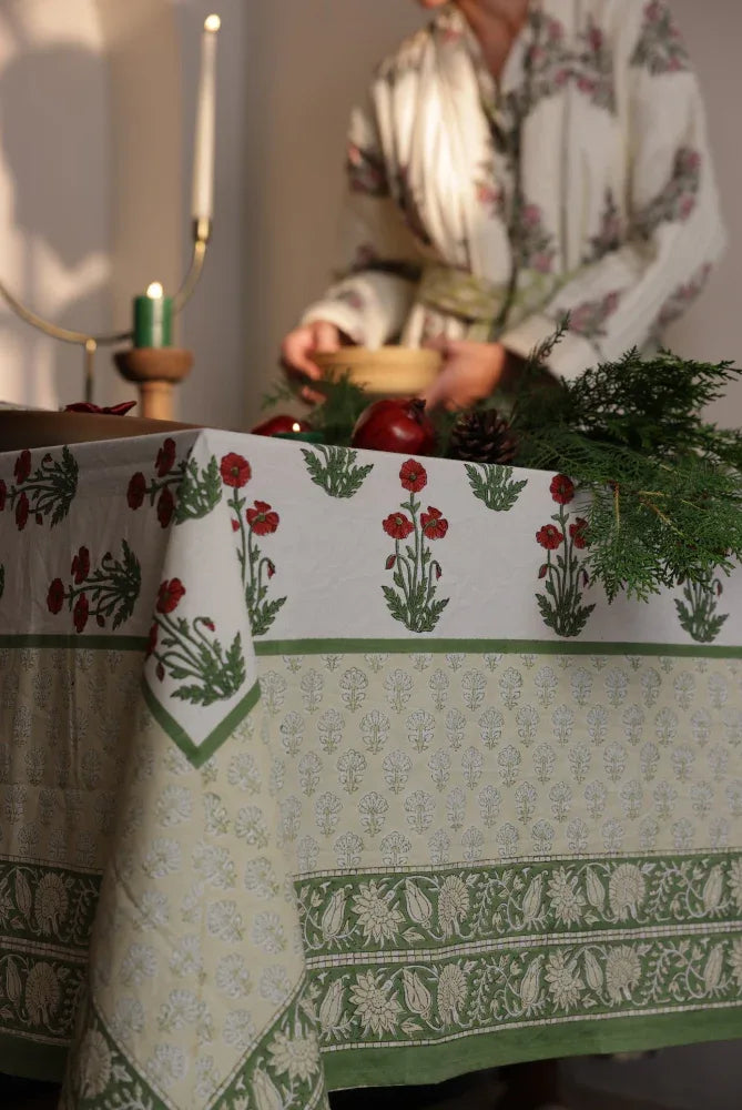 Printed Tablecloth - Condicote Poppy