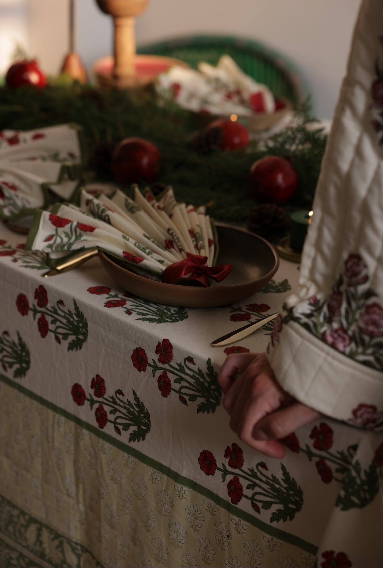 Printed Tablecloth - Condicote Poppy