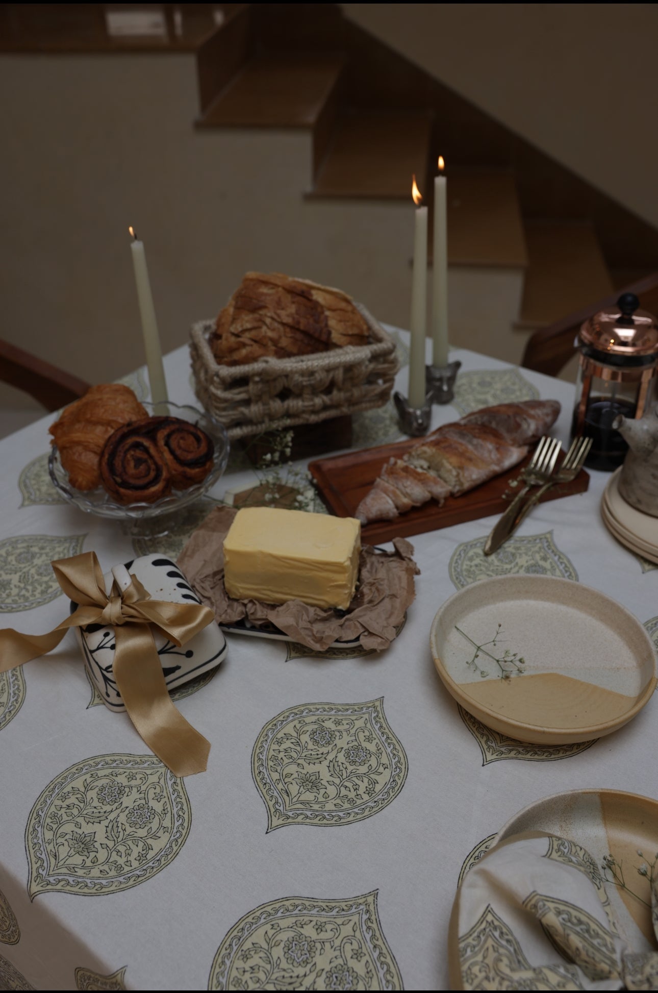Printed Tablecloth - Kiftsgate Stone