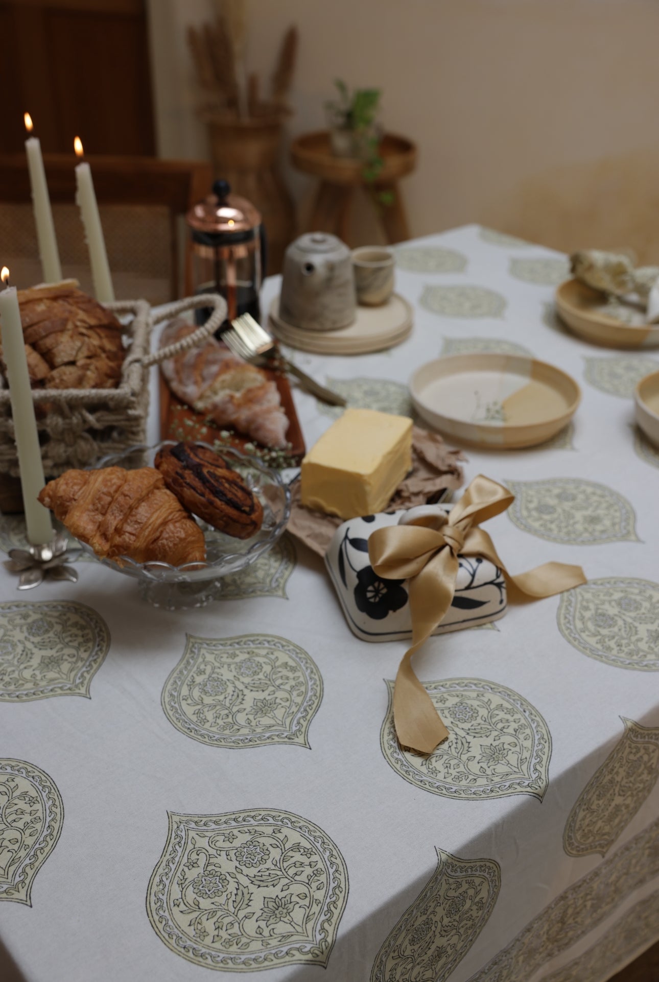 Printed Tablecloth - Kiftsgate Stone