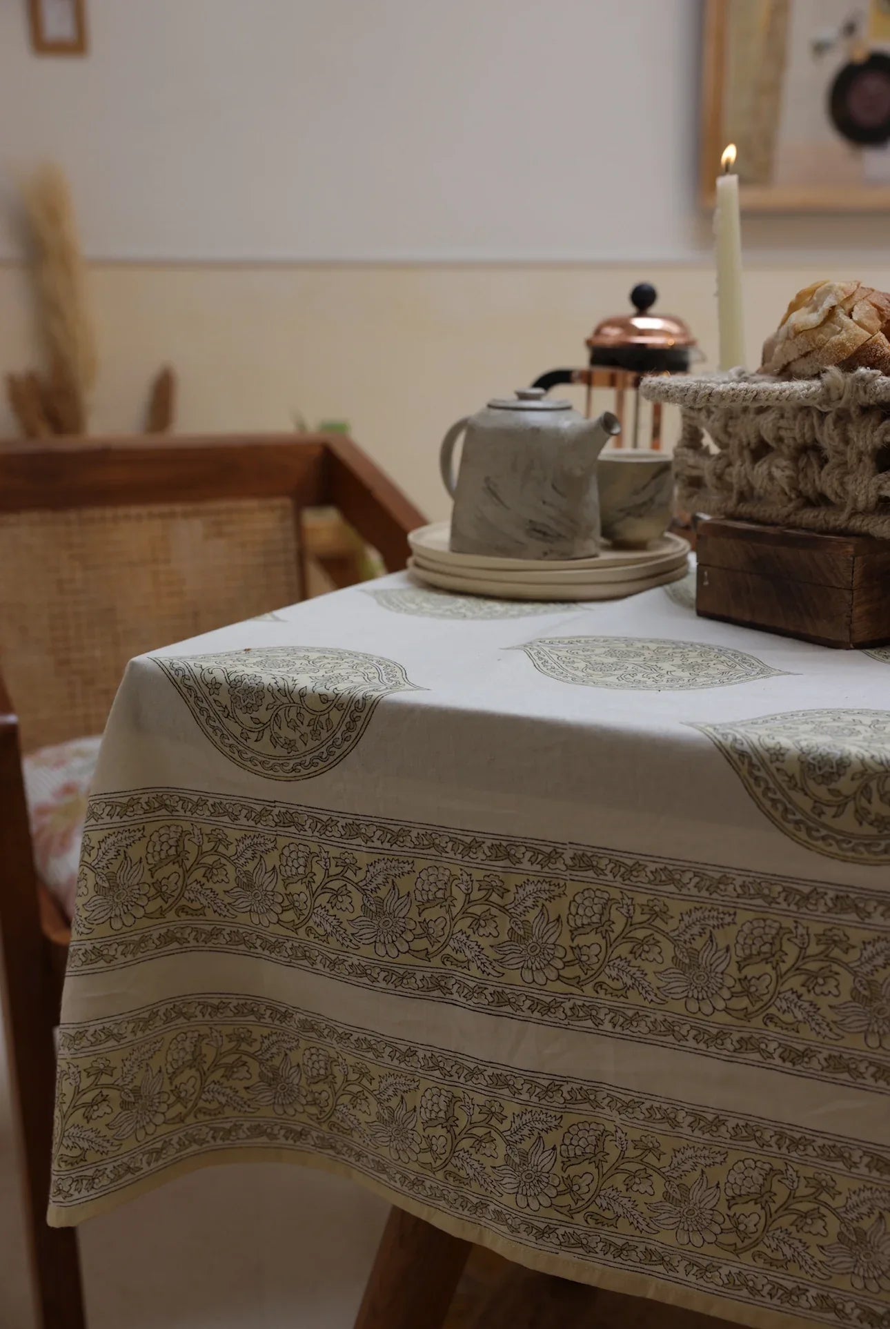Printed Tablecloth - Kiftsgate Stone