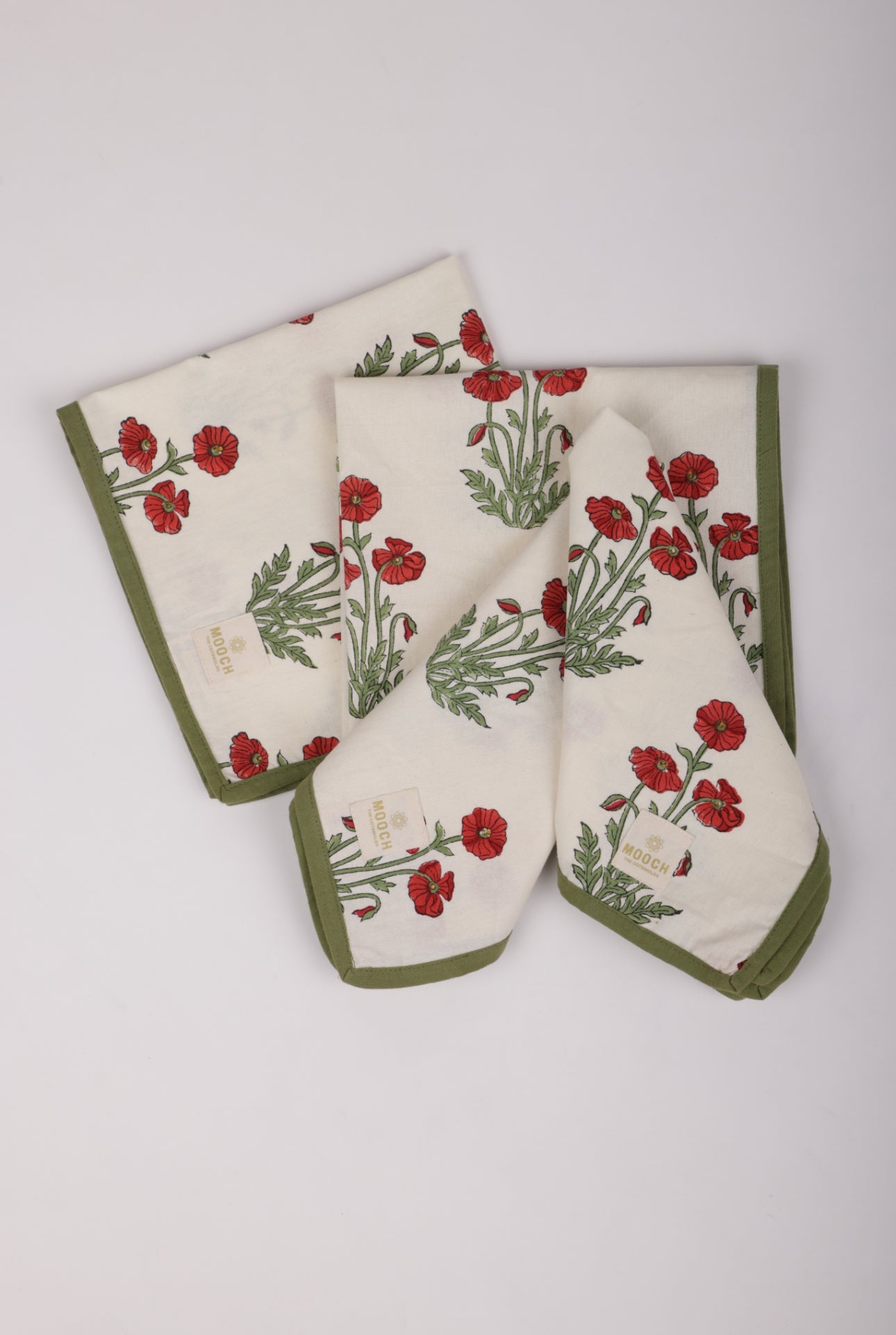Printed Napkins (Pack of 4 ) - Condicote Poppy