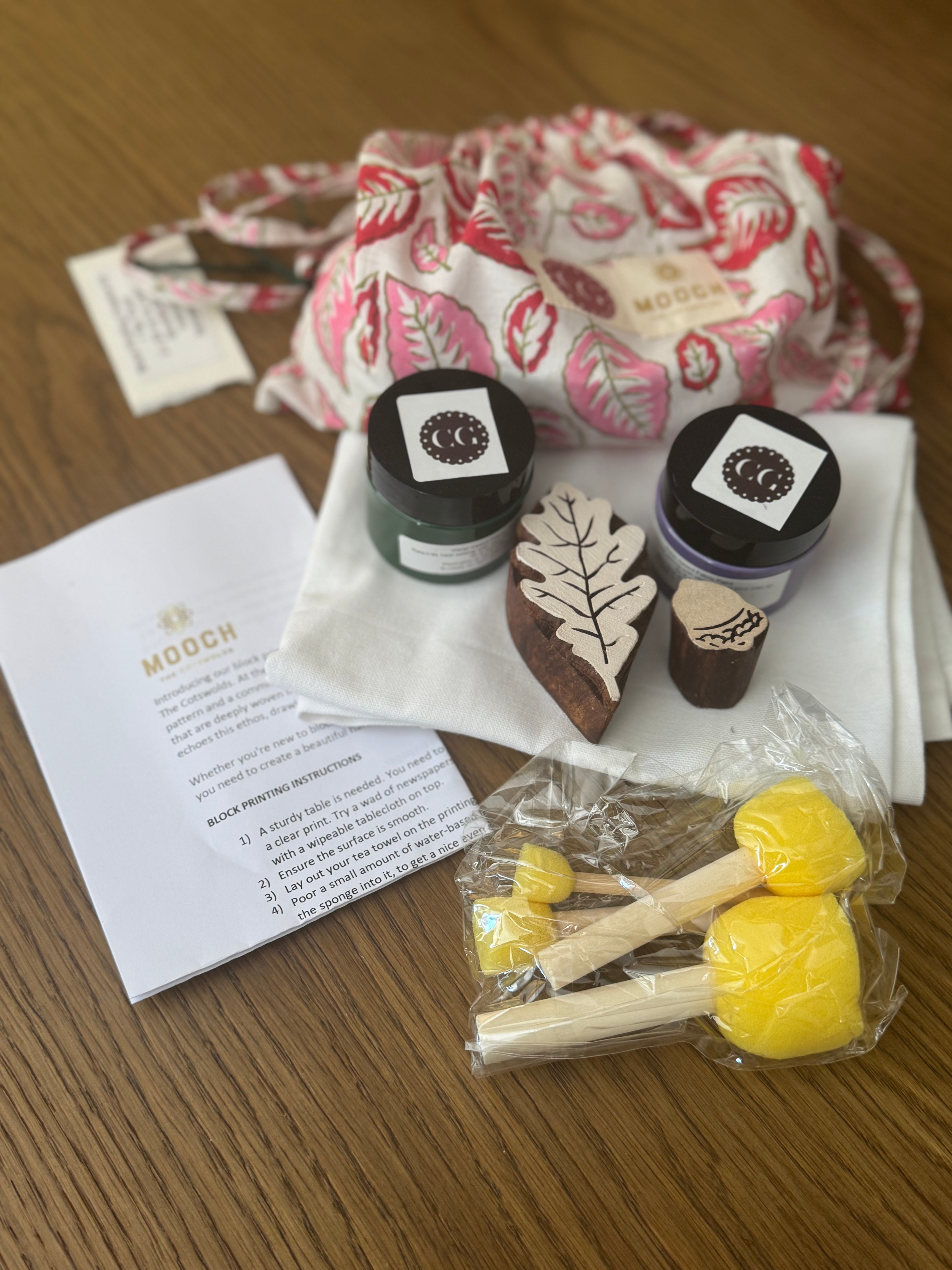 Block Printing Creative Kit - Oak & Acorn
