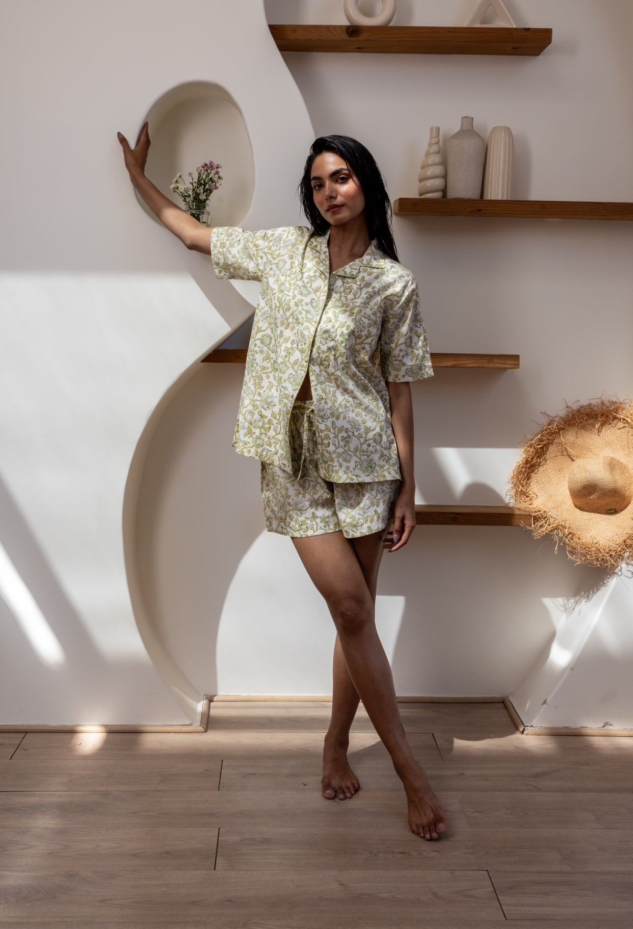 Short Cotton Pyjamas - Westington Sage