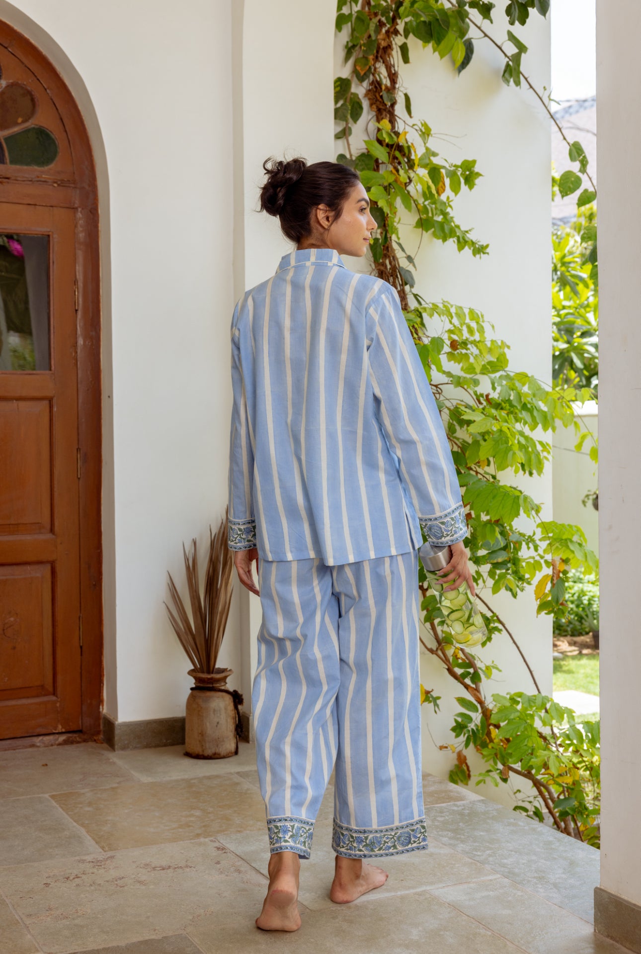 Cotton Pyjamas - Ocean Stripe