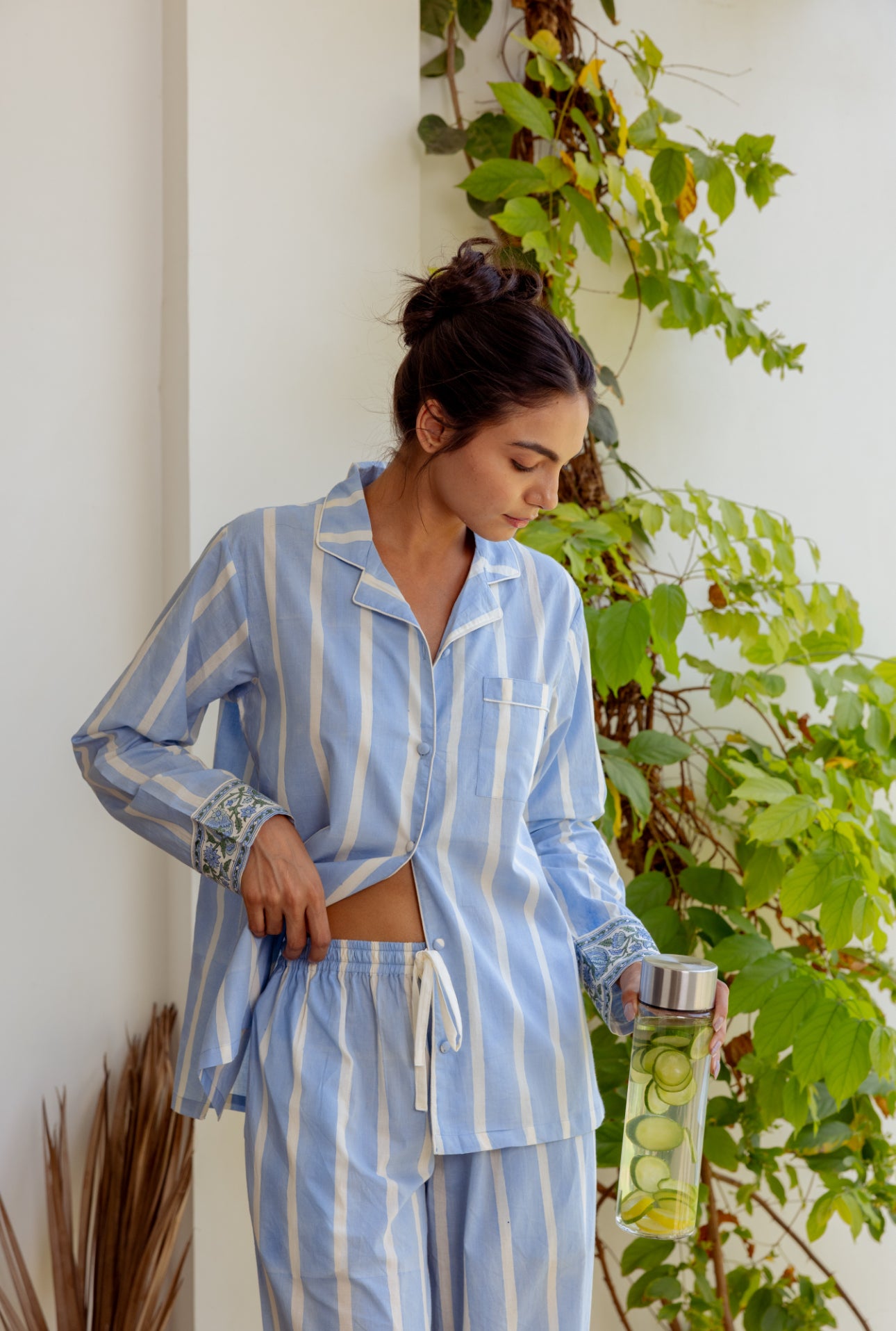 Cotton Pyjamas - Ocean Stripe