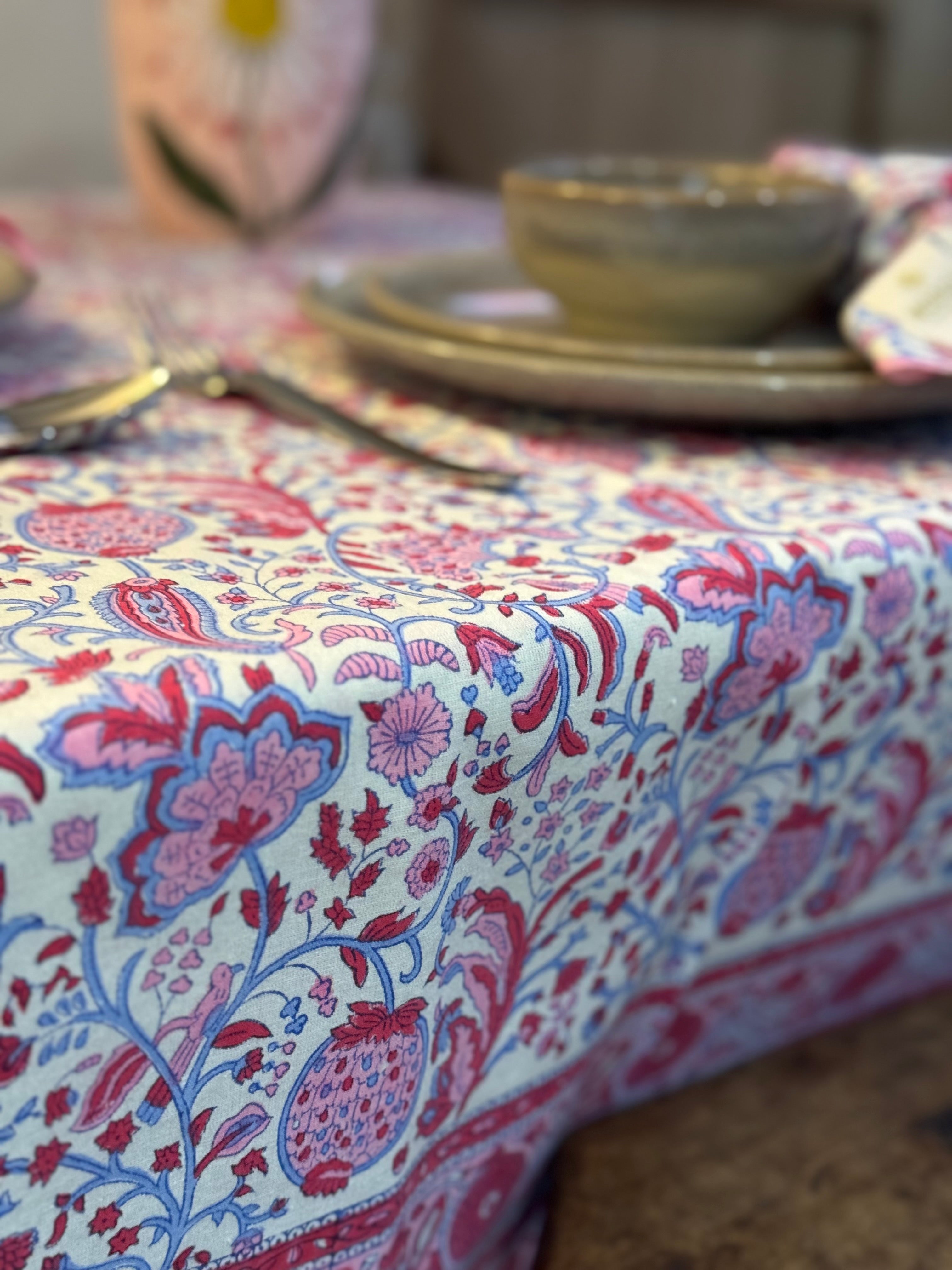 Printed Tablecloth - Broad Campden Poppy